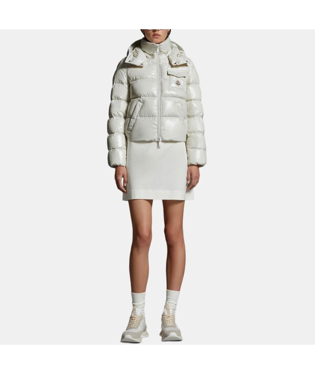 MONCLER Белый пуховик, фото 3