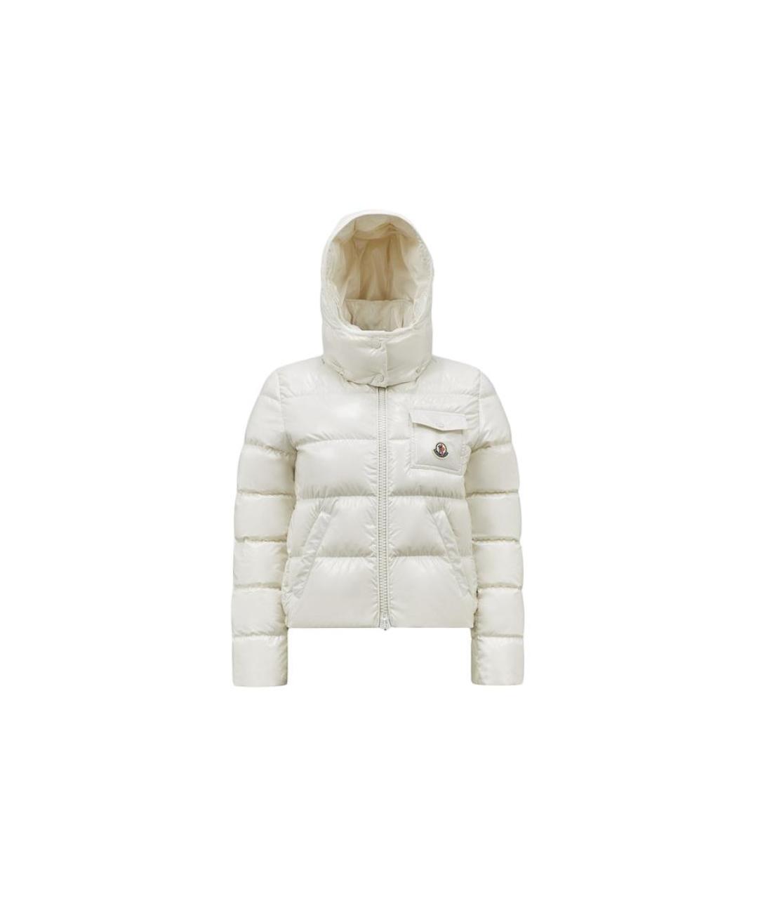 MONCLER Белый пуховик, фото 1