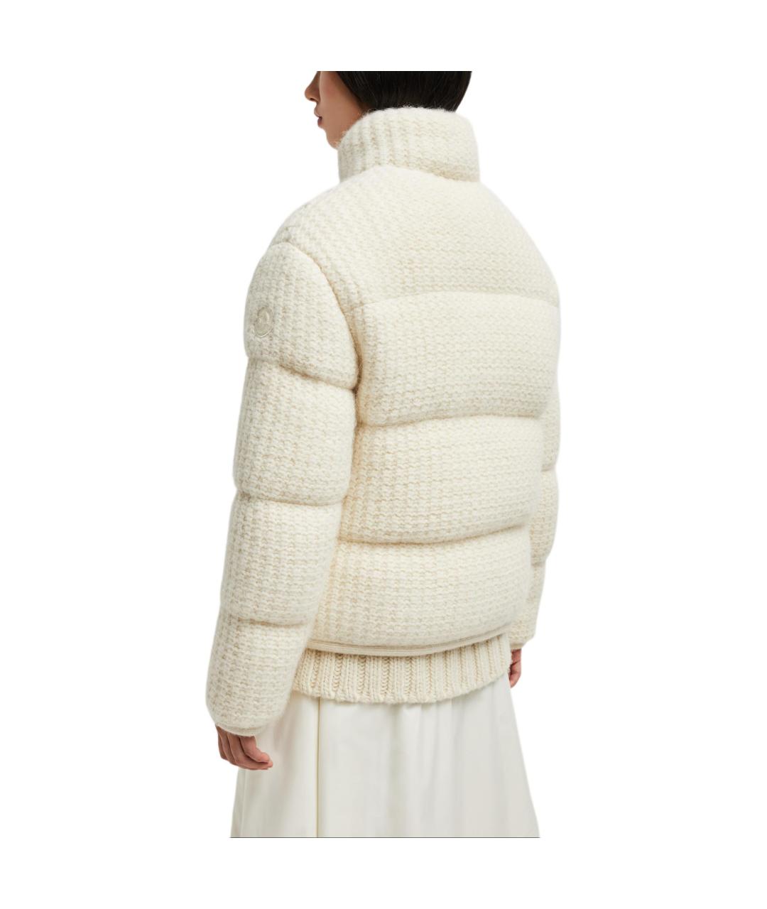 MONCLER Белый пуховик, фото 3