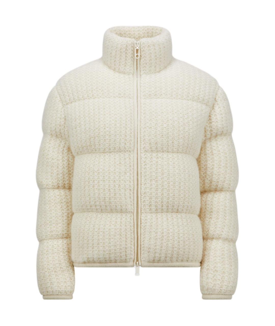 MONCLER Белый пуховик, фото 1