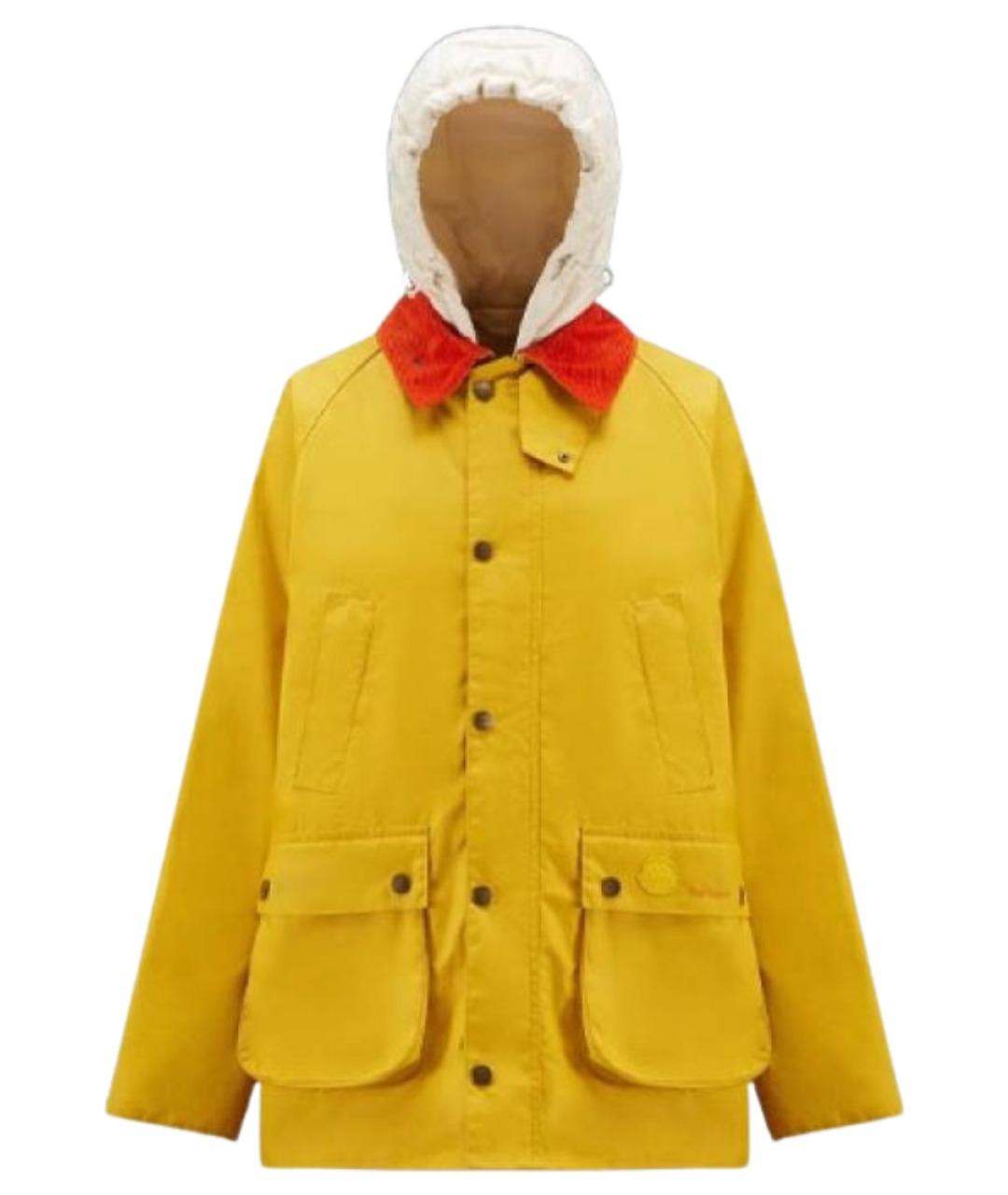 MONCLER Желтый пуховик, фото 1
