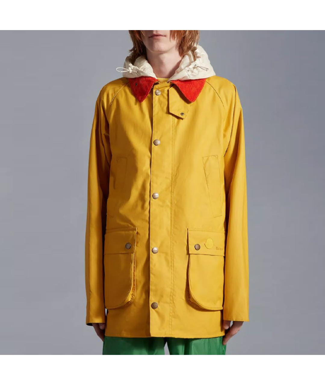 MONCLER Желтый пуховик, фото 3