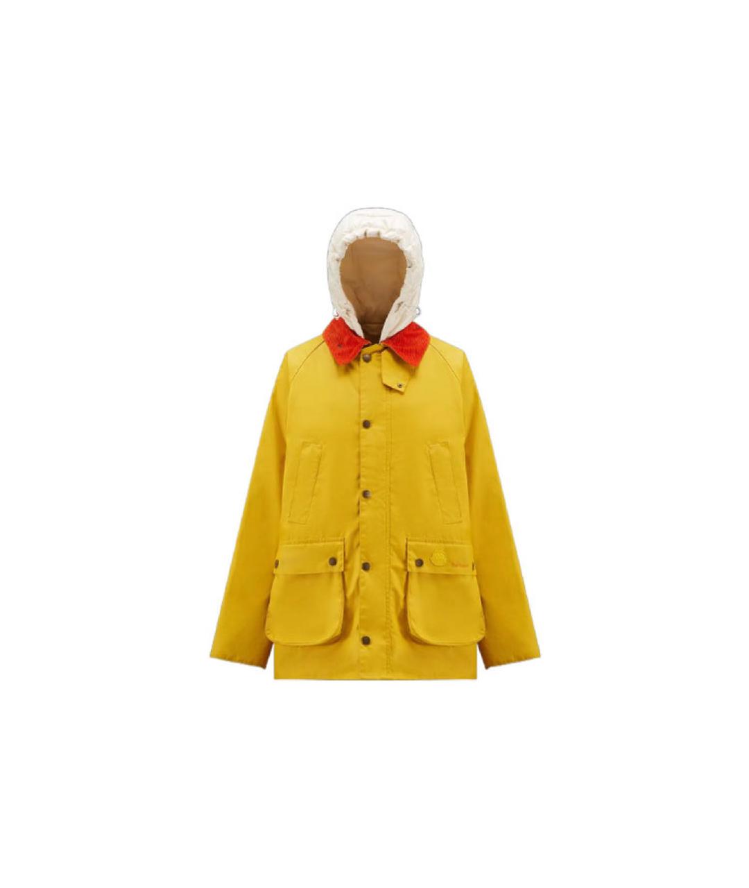 MONCLER Желтый пуховик, фото 5