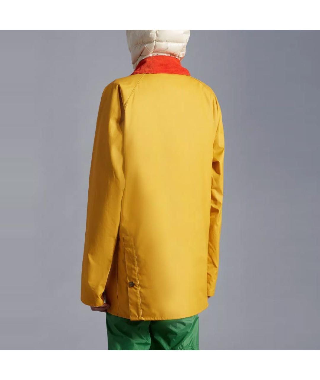 MONCLER Желтый пуховик, фото 4