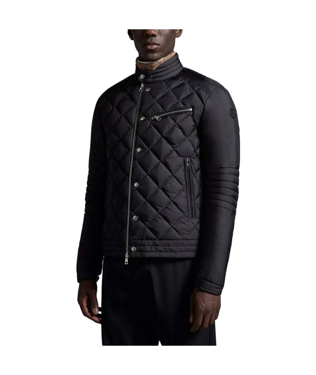 MONCLER Черный пуховик, фото 3