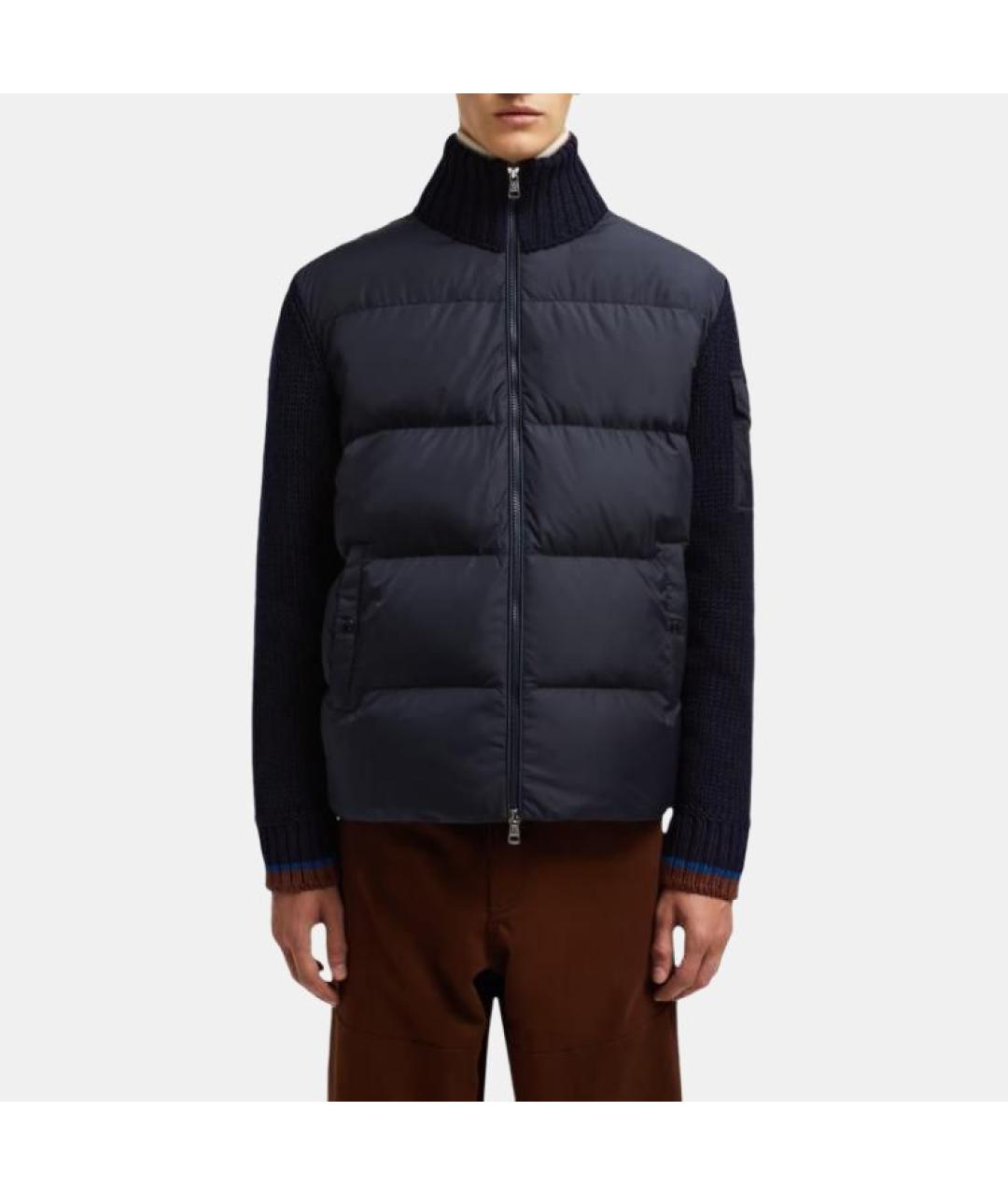 MONCLER Синяя шерстяная куртка, фото 3