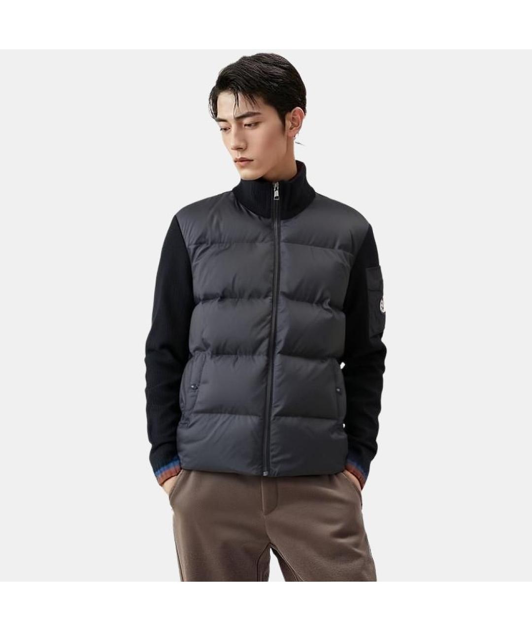 MONCLER Синяя шерстяная куртка, фото 2