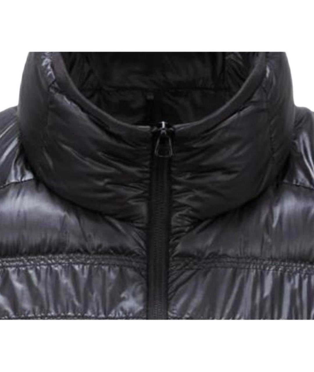 MONCLER Черный полиамидовый жилет, фото 5