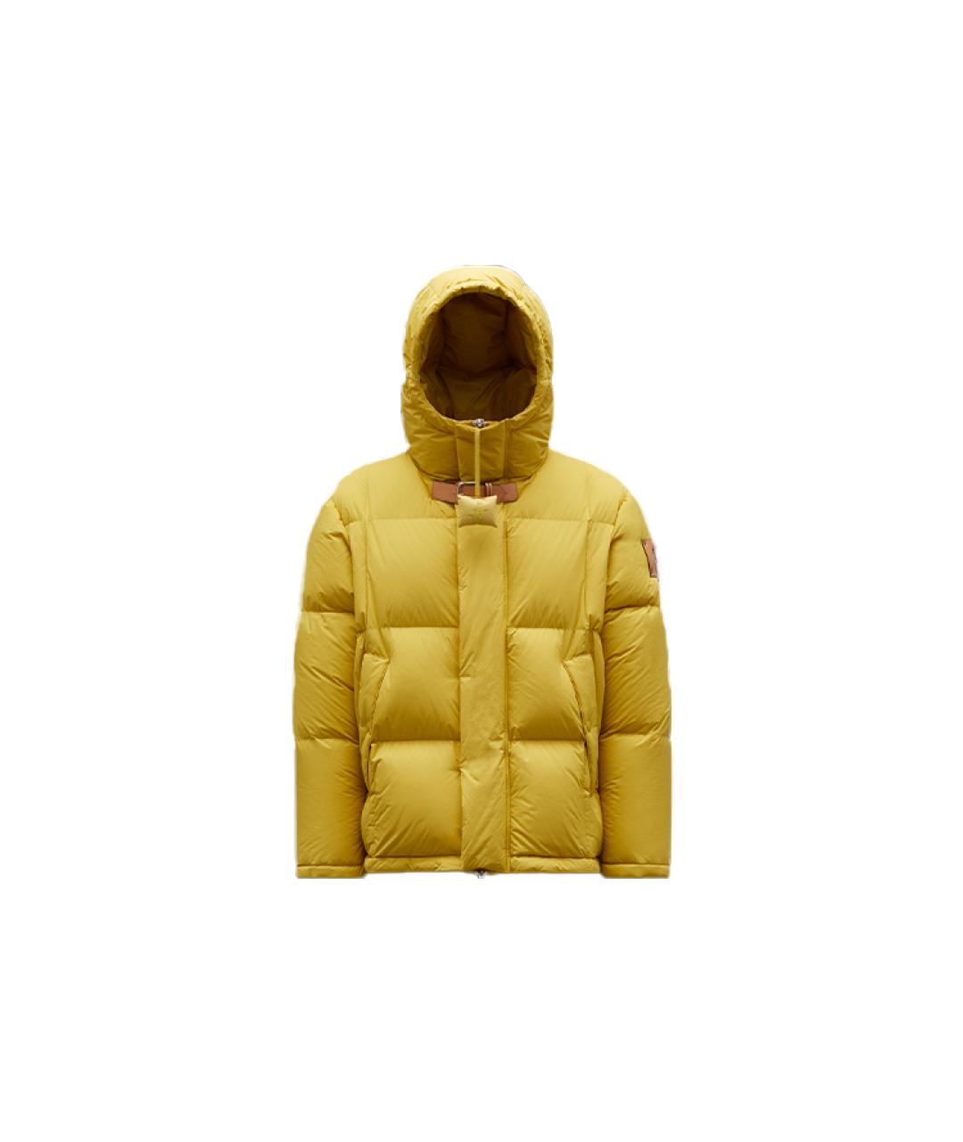 MONCLER Желтый пуховик, фото 1