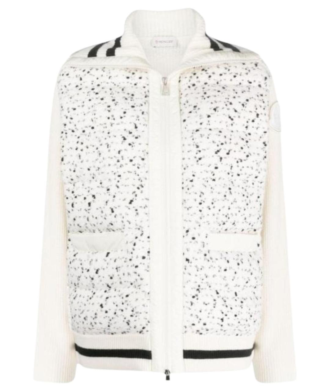 MONCLER Белый пуховик, фото 1