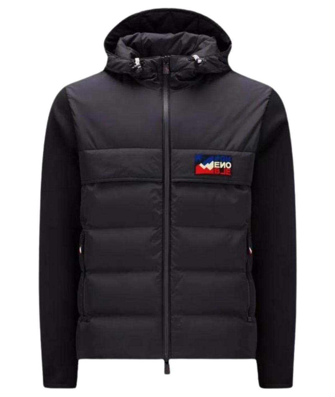 MONCLER Черный пуховик, фото 1