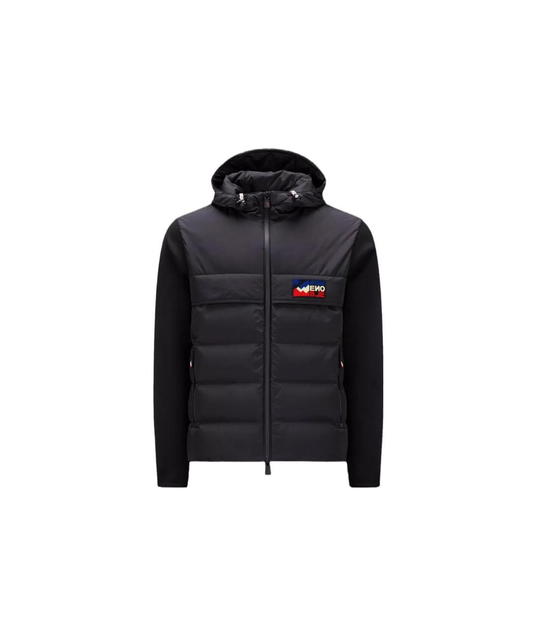 MONCLER Черный пуховик, фото 5