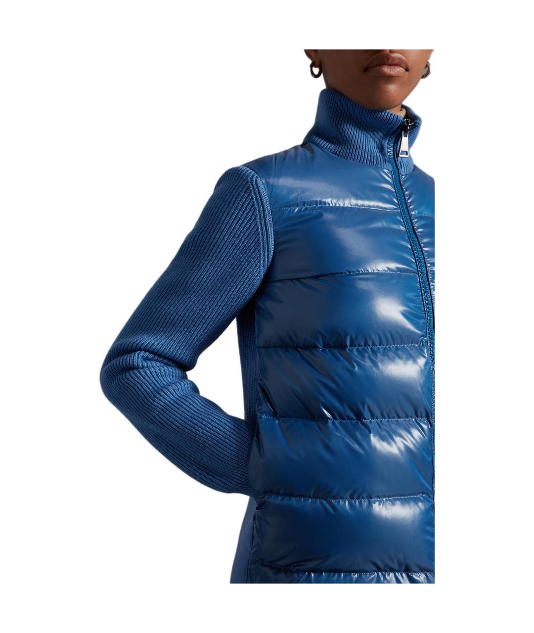 MONCLER Синий пуховик, фото 5