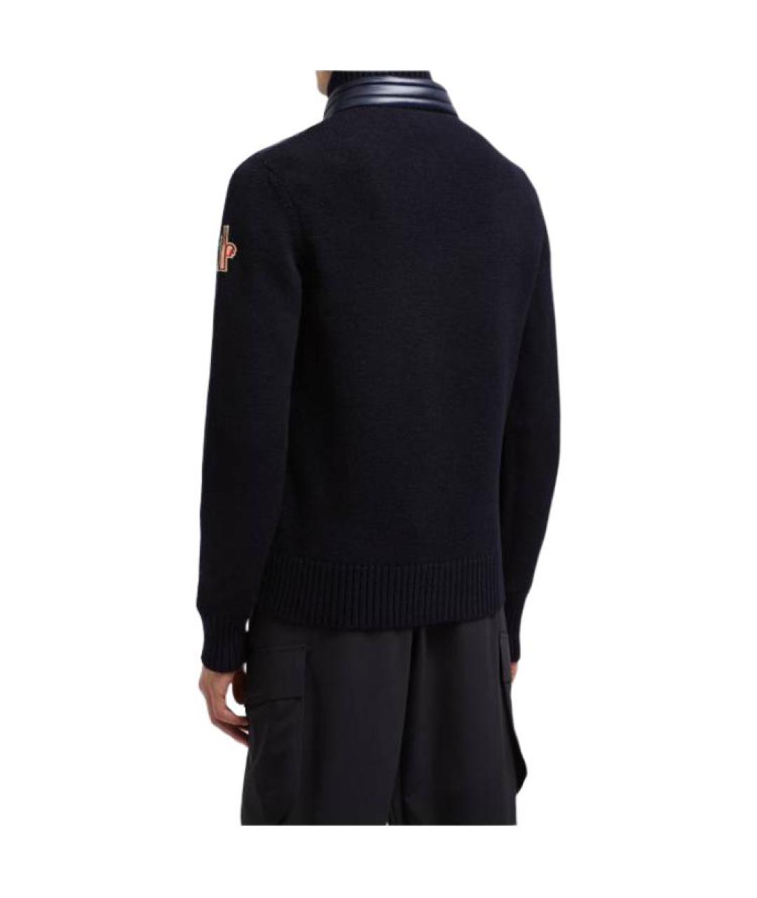 MONCLER Темно-синий пуховик, фото 3