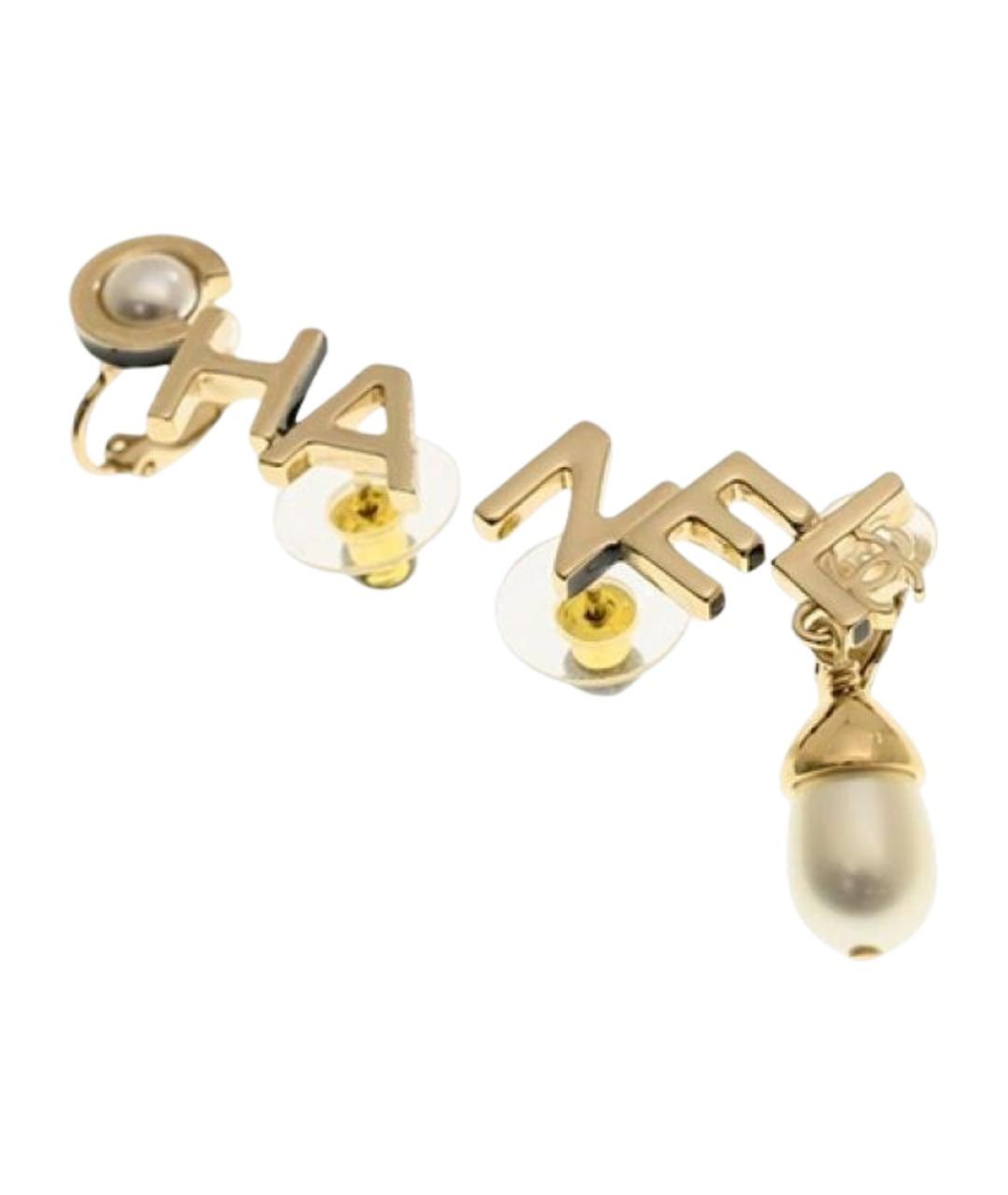 CHANEL Золотые серьги, фото 1