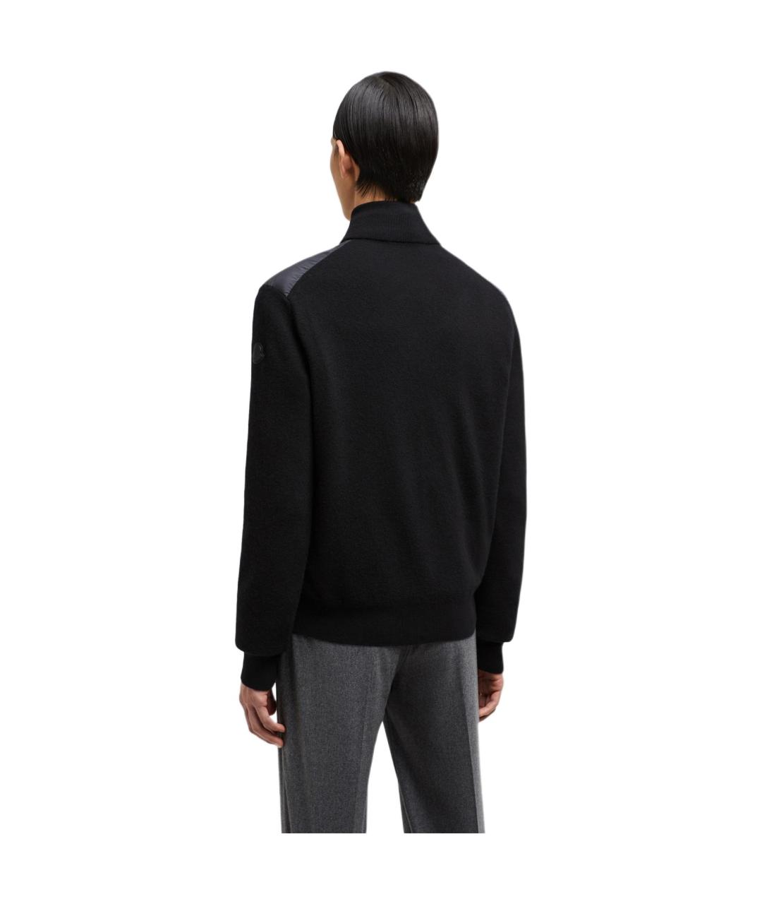 MONCLER Черный пуховик, фото 3