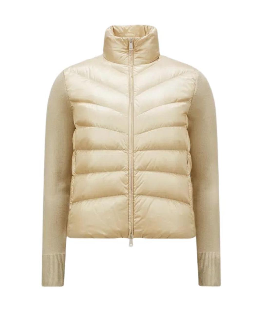 MONCLER Бежевый пуховик, фото 1