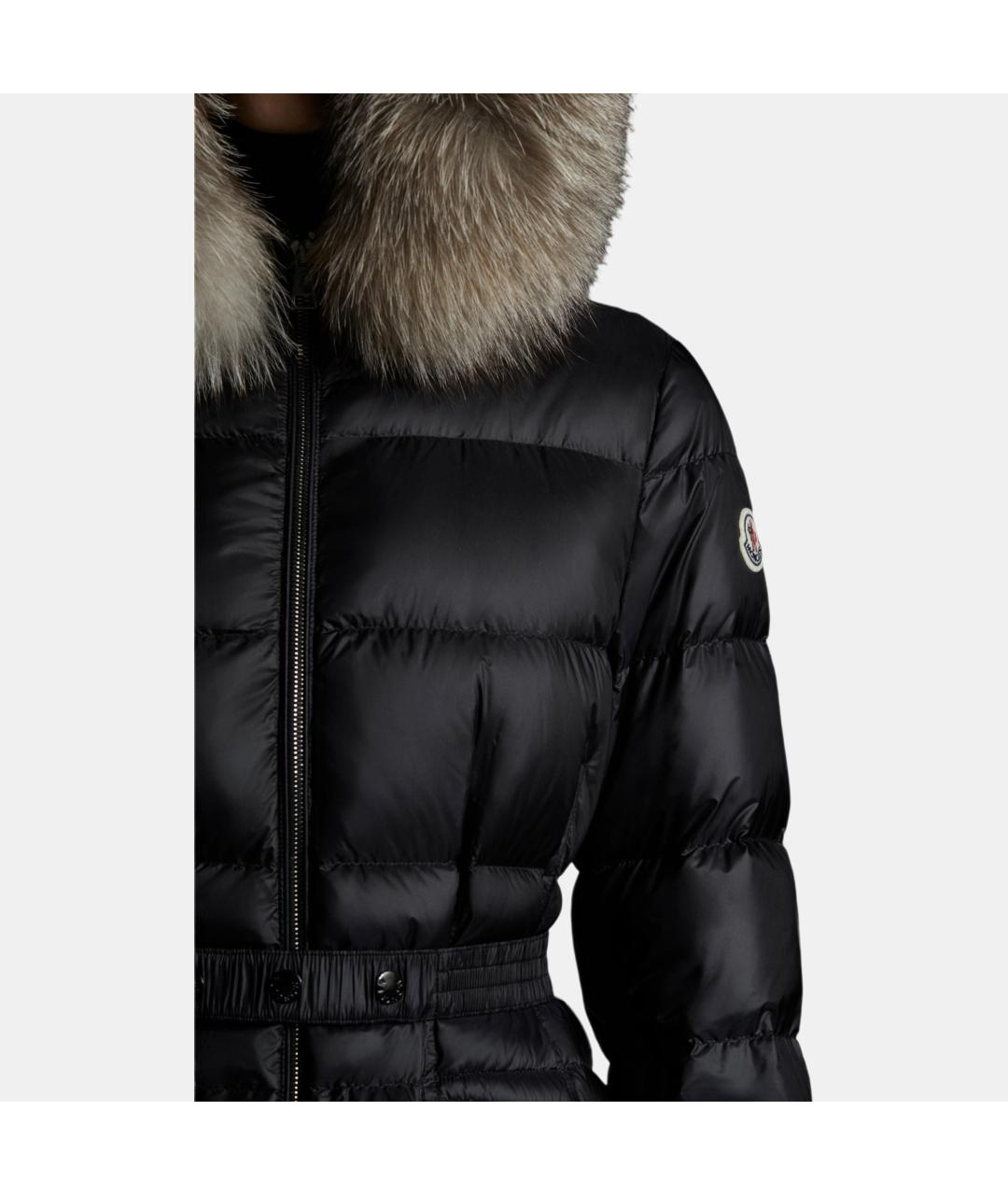 MONCLER Черный пуховик, фото 3