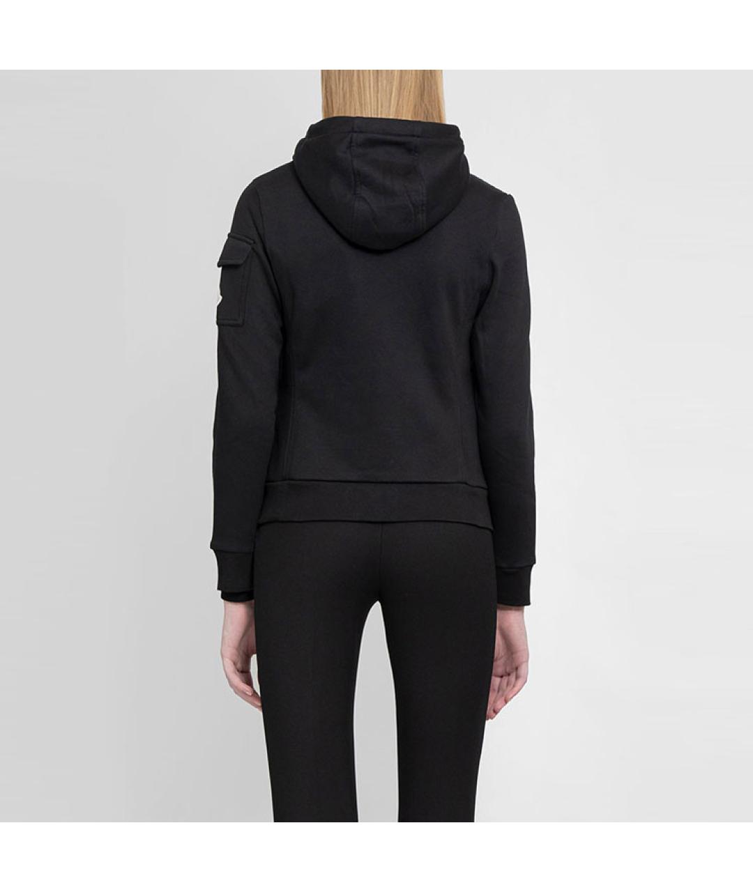 MONCLER Черный пуховик, фото 4