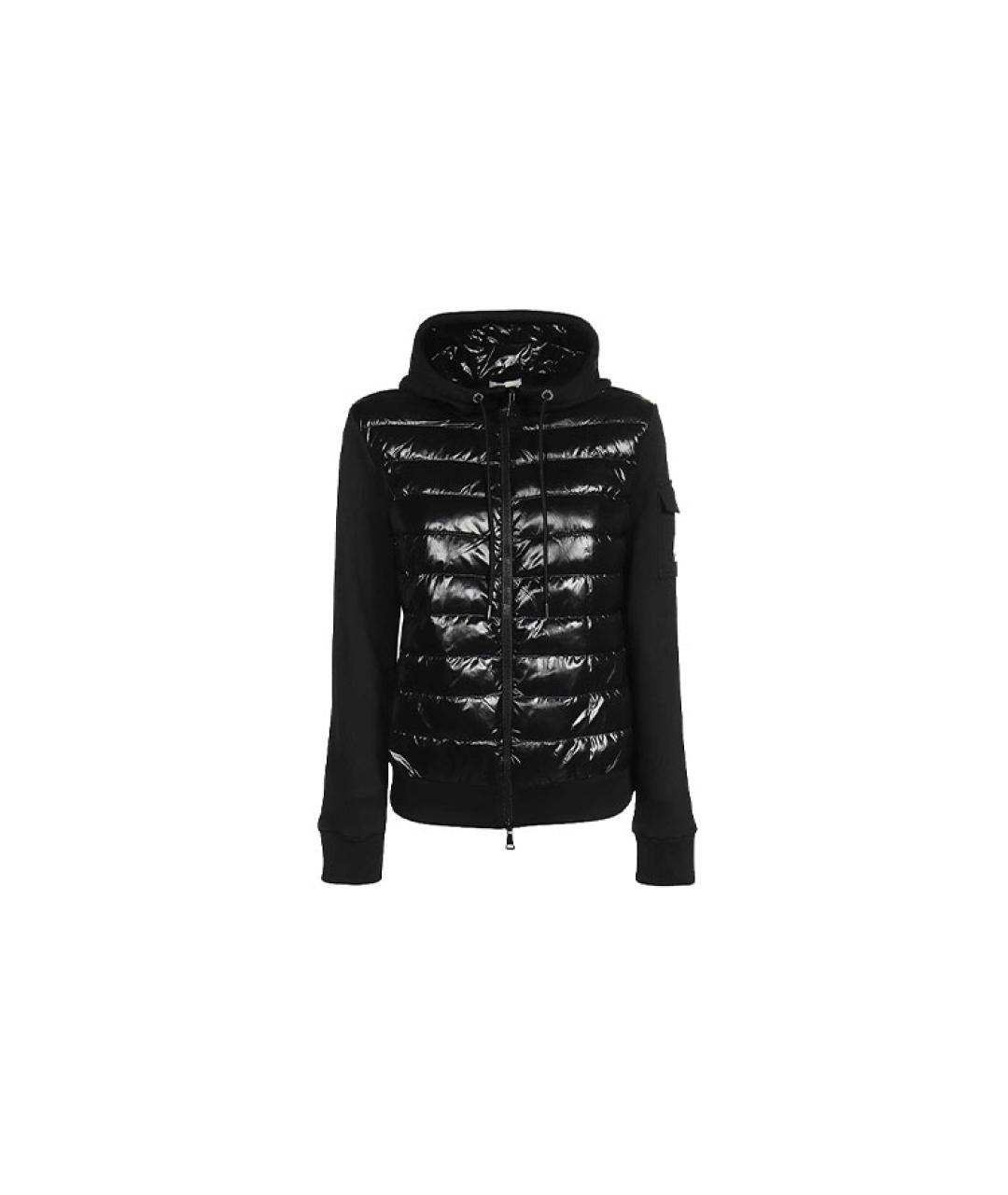 MONCLER Черный пуховик, фото 6