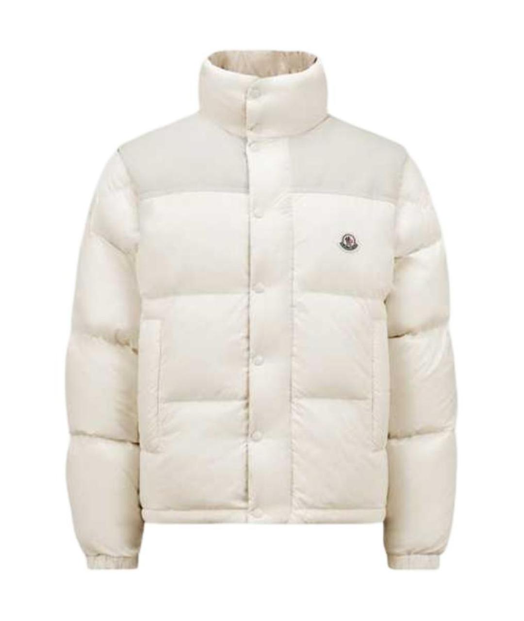 MONCLER Белый пуховик, фото 1