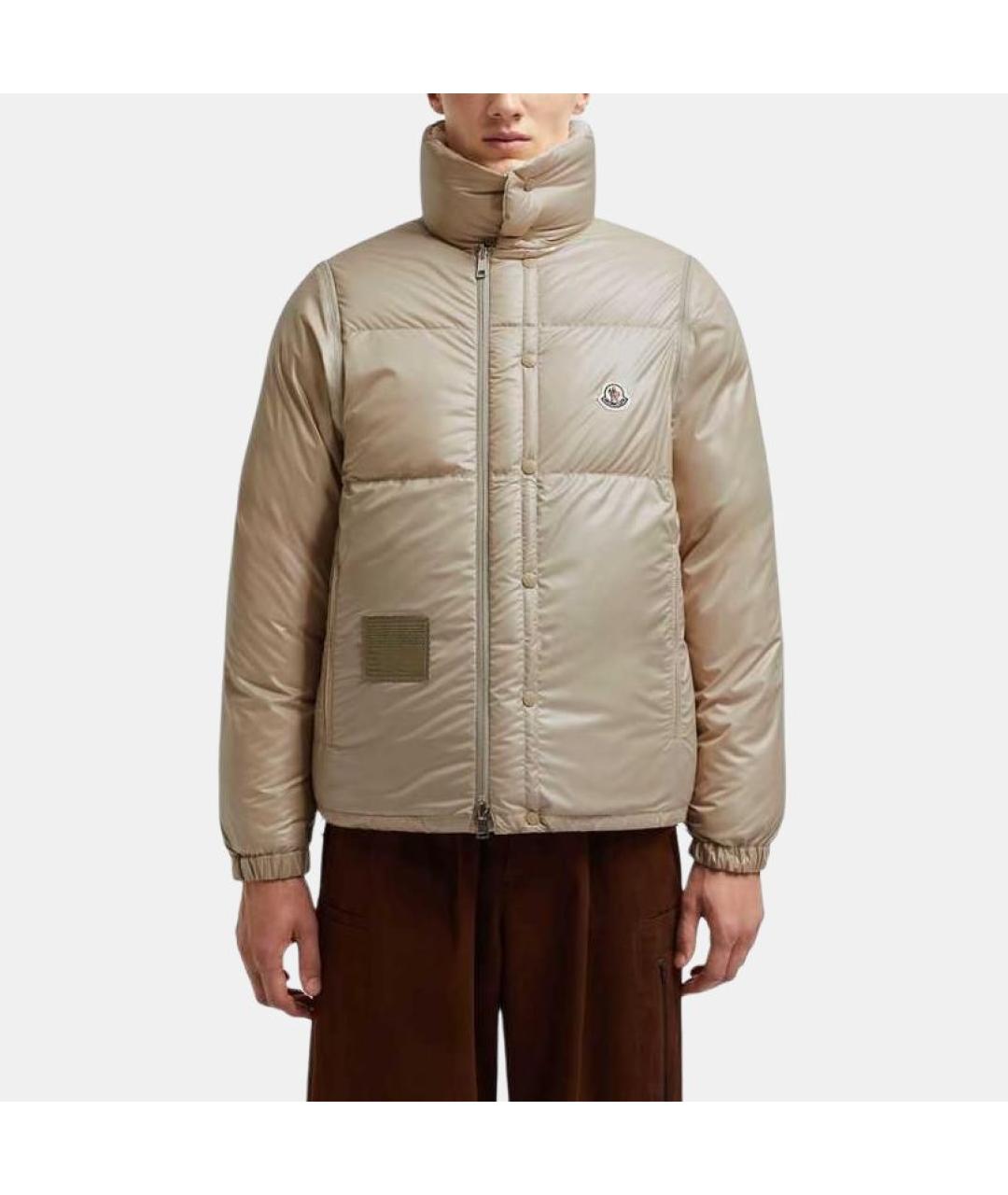 MONCLER Белый пуховик, фото 4