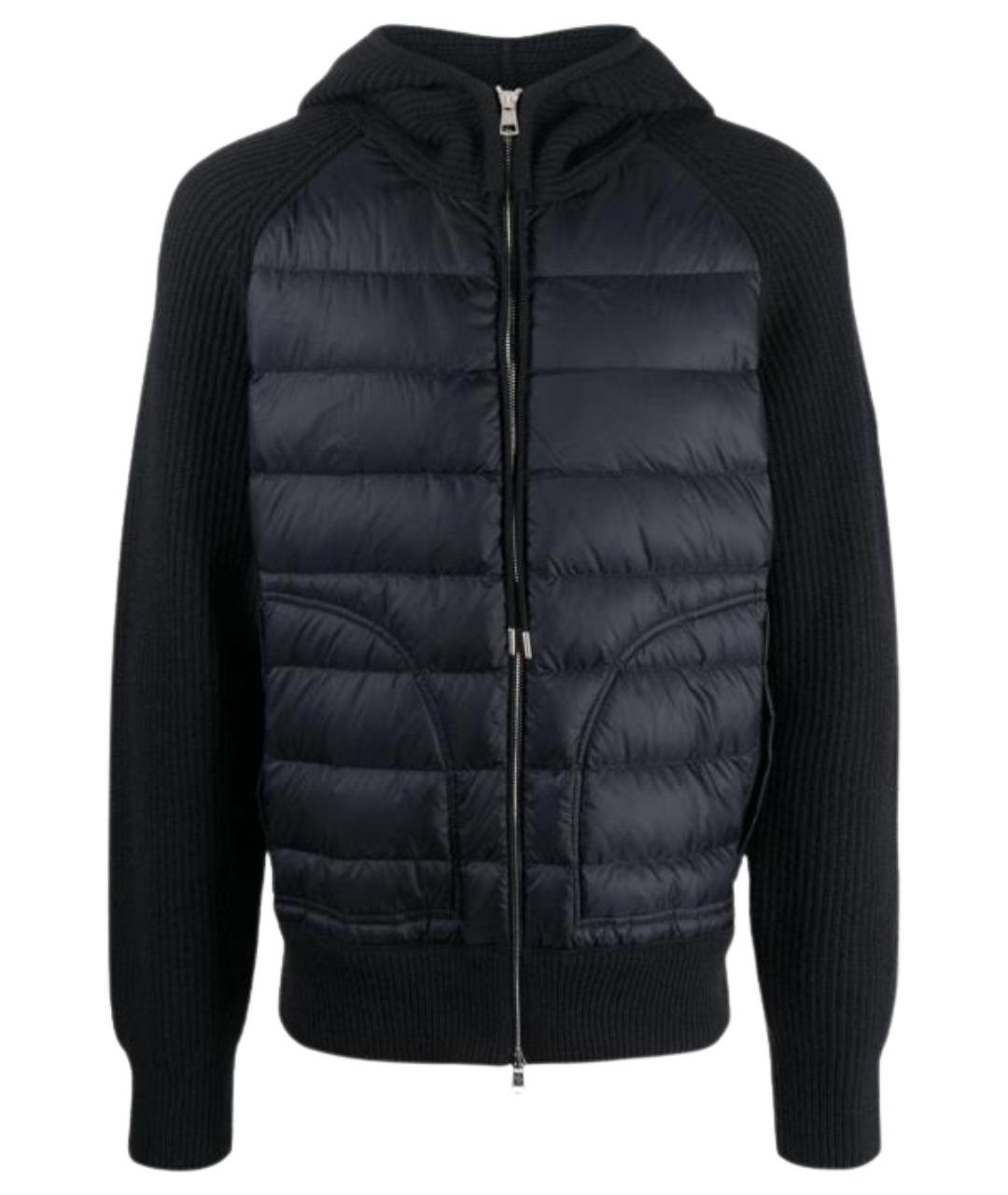 MONCLER Темно-синий пуховик, фото 1