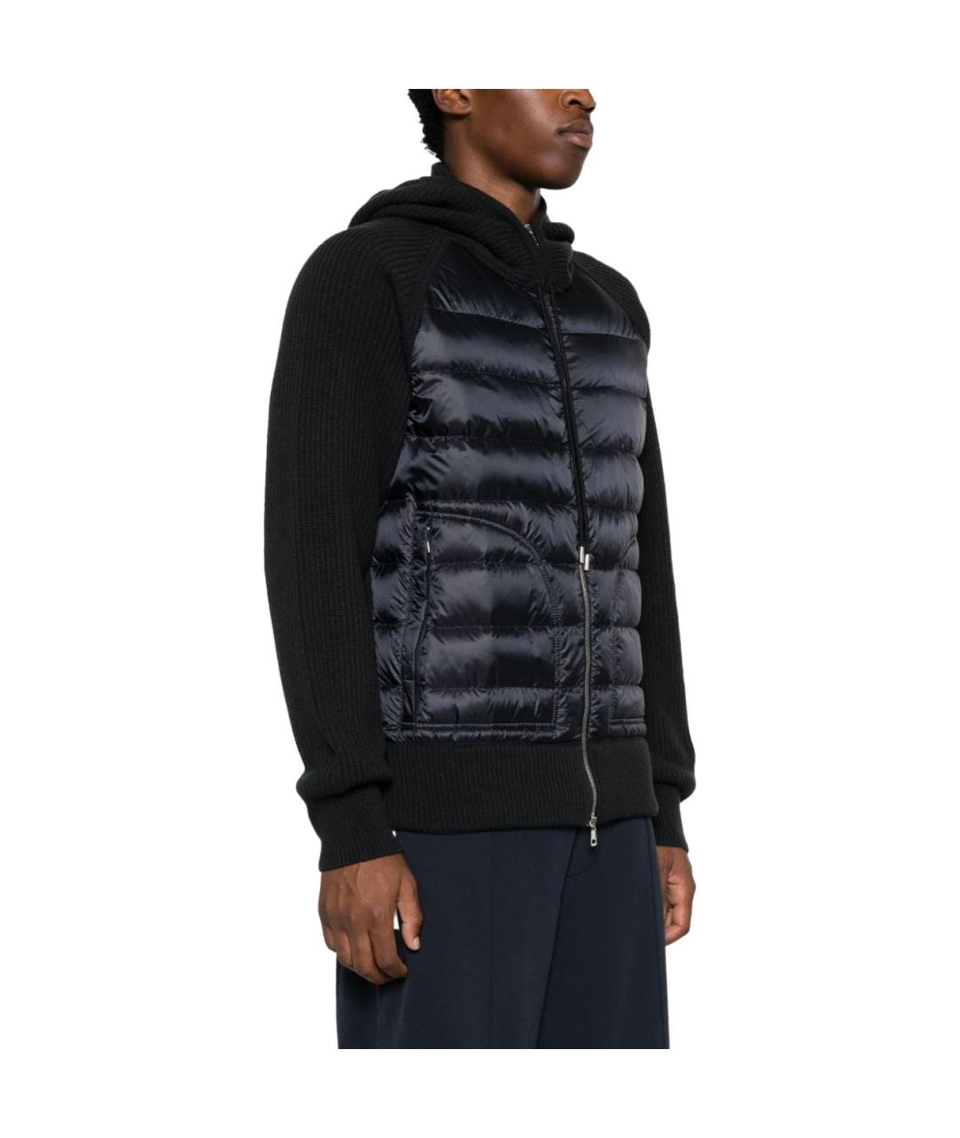 MONCLER Темно-синий пуховик, фото 4