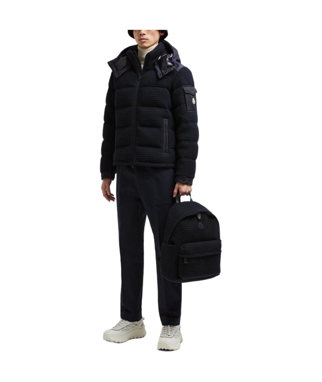 MONCLER Синий пуховик, фото 2