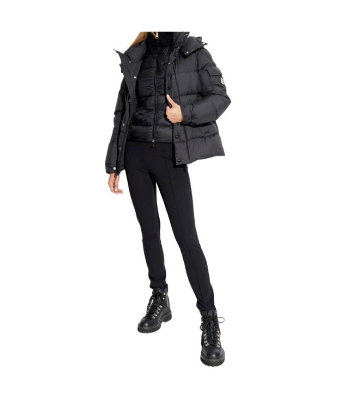 MONCLER Черный пуховик, фото 2