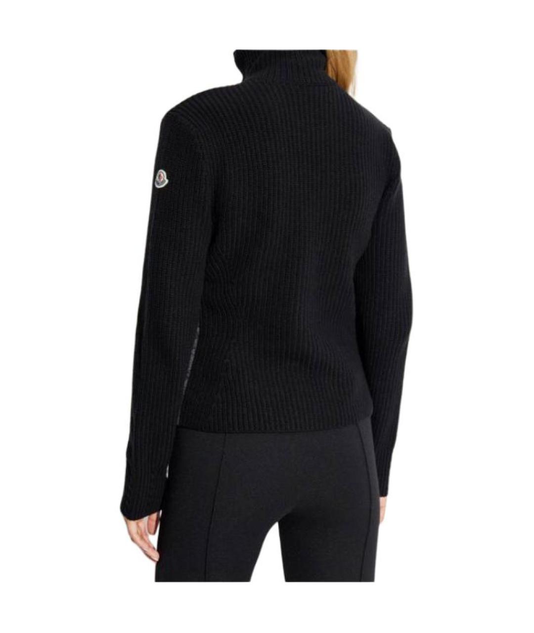 MONCLER Черный пуховик, фото 3