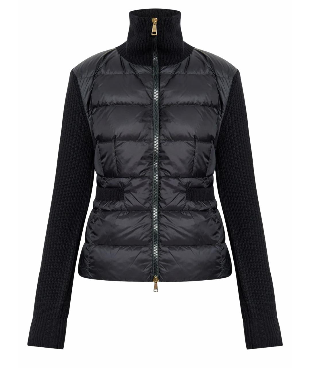 MONCLER Черный пуховик, фото 1