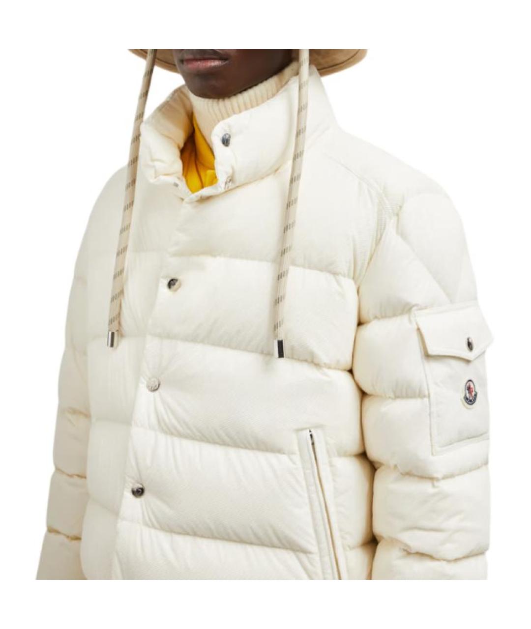 MONCLER Белый пуховик, фото 5