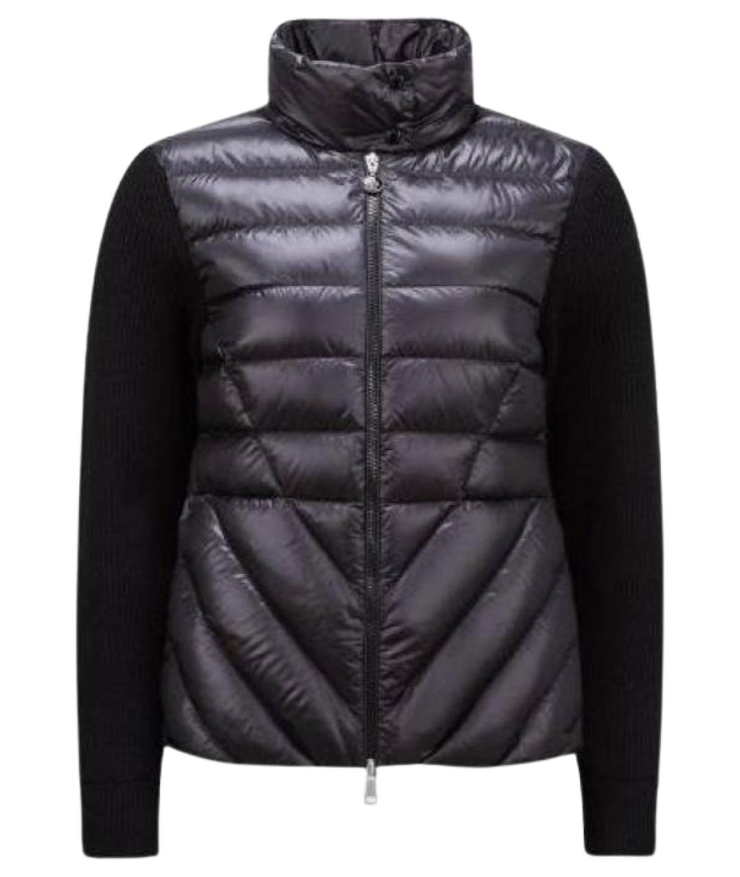 MONCLER Черный пуховик, фото 1