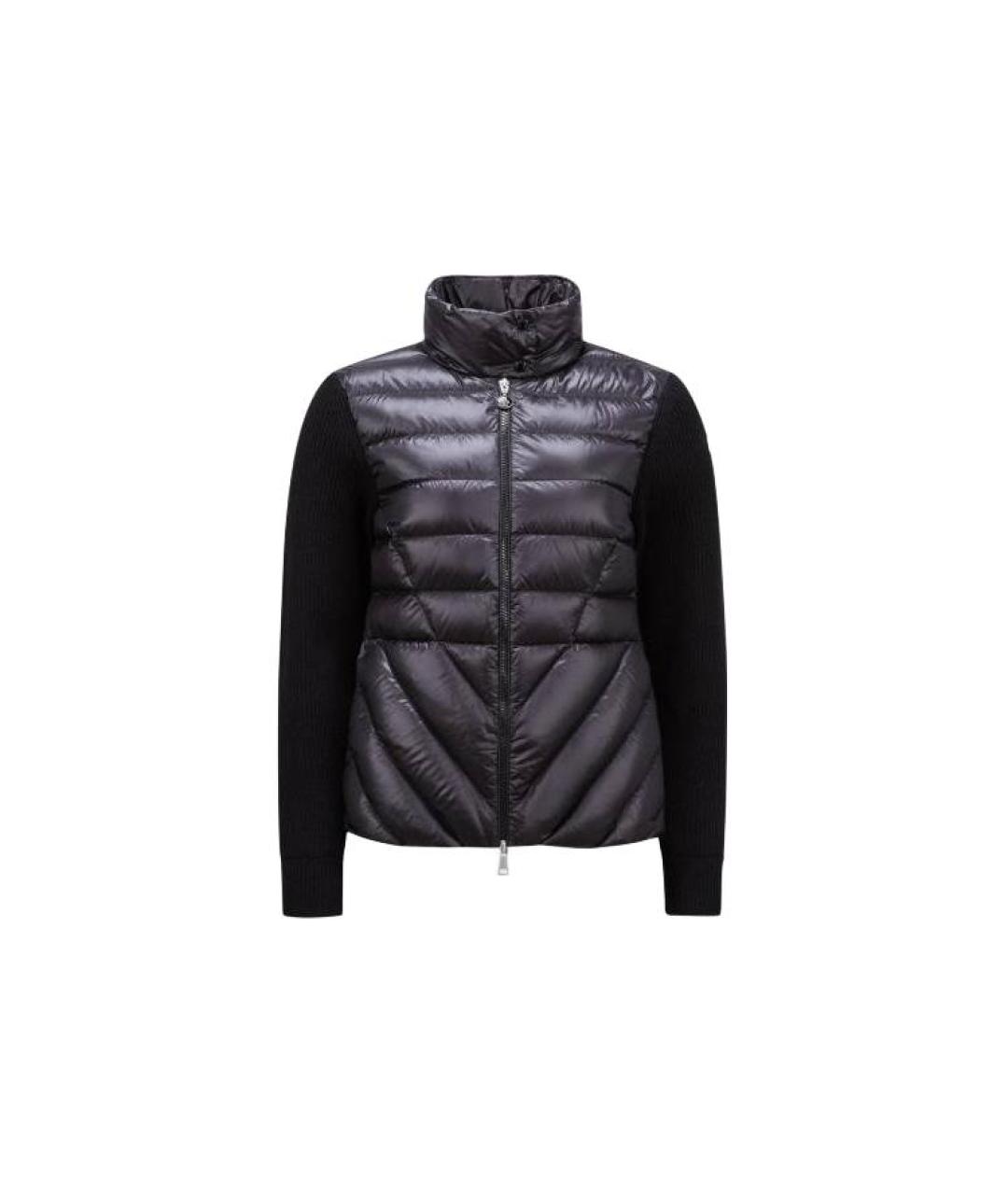 MONCLER Черный пуховик, фото 5