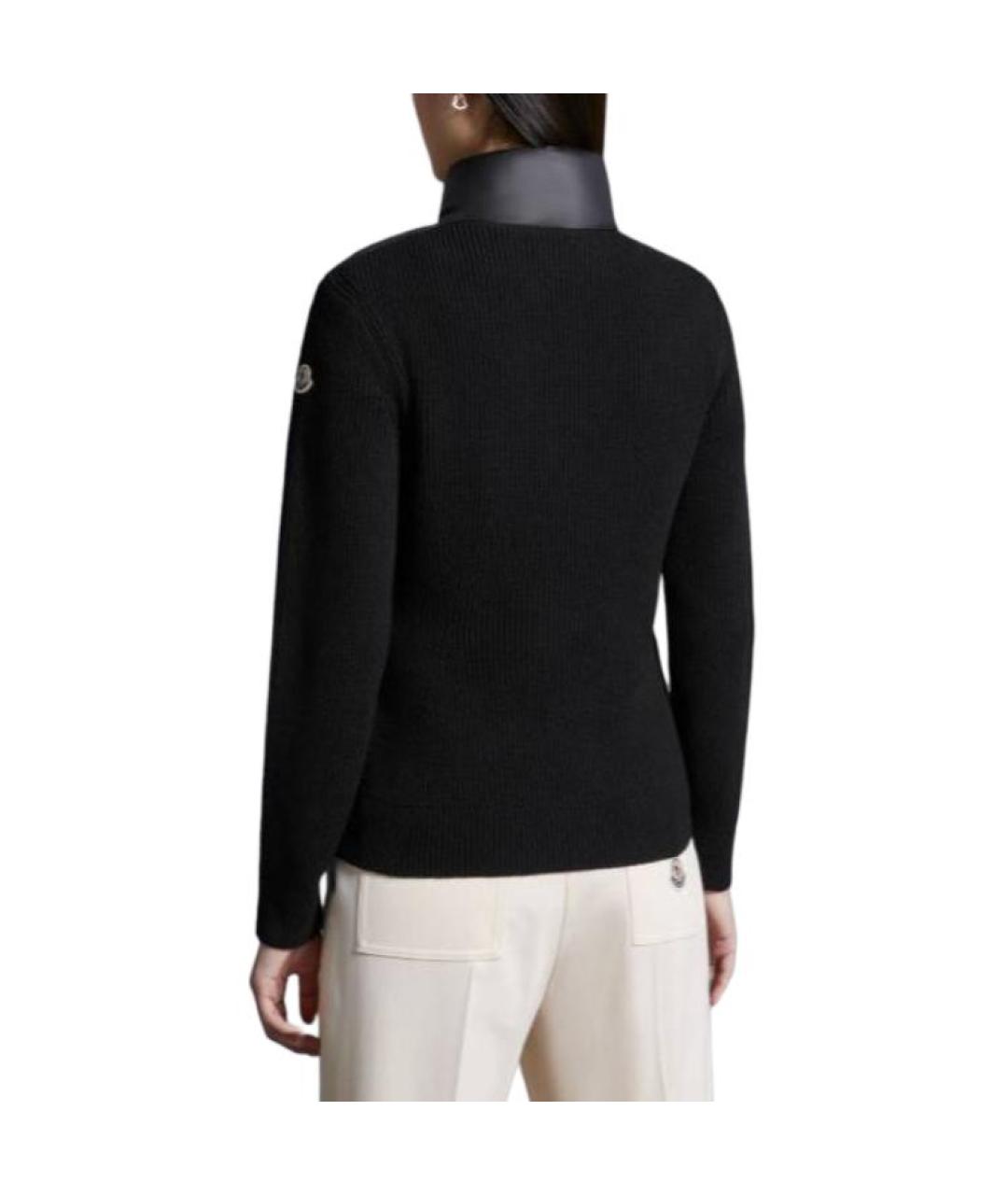 MONCLER Черный пуховик, фото 3