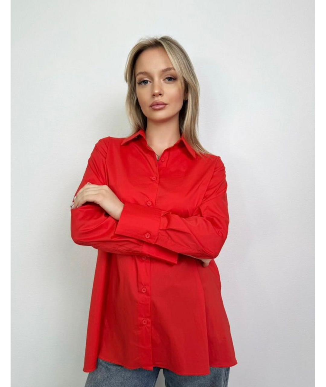 LIVIANA CONTI Красная хлопковая рубашка, фото 6