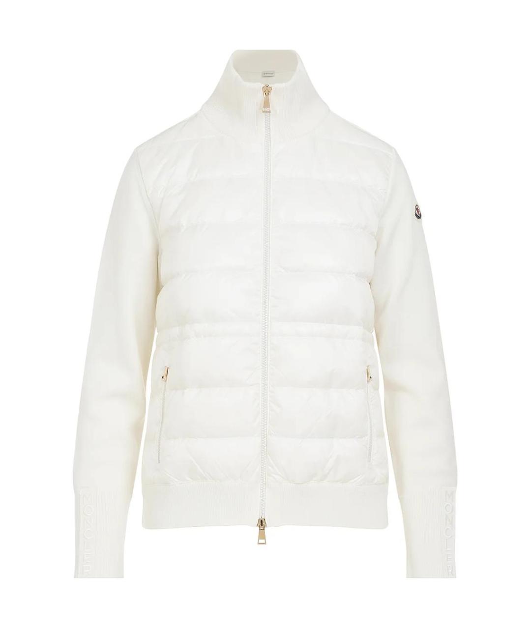 MONCLER Белый пуховик, фото 1