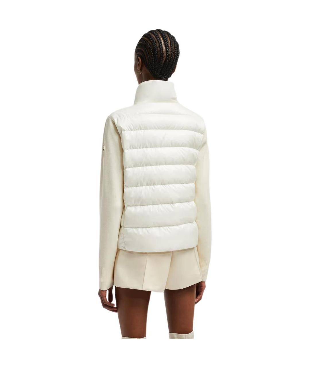 MONCLER Белый пуховик, фото 5