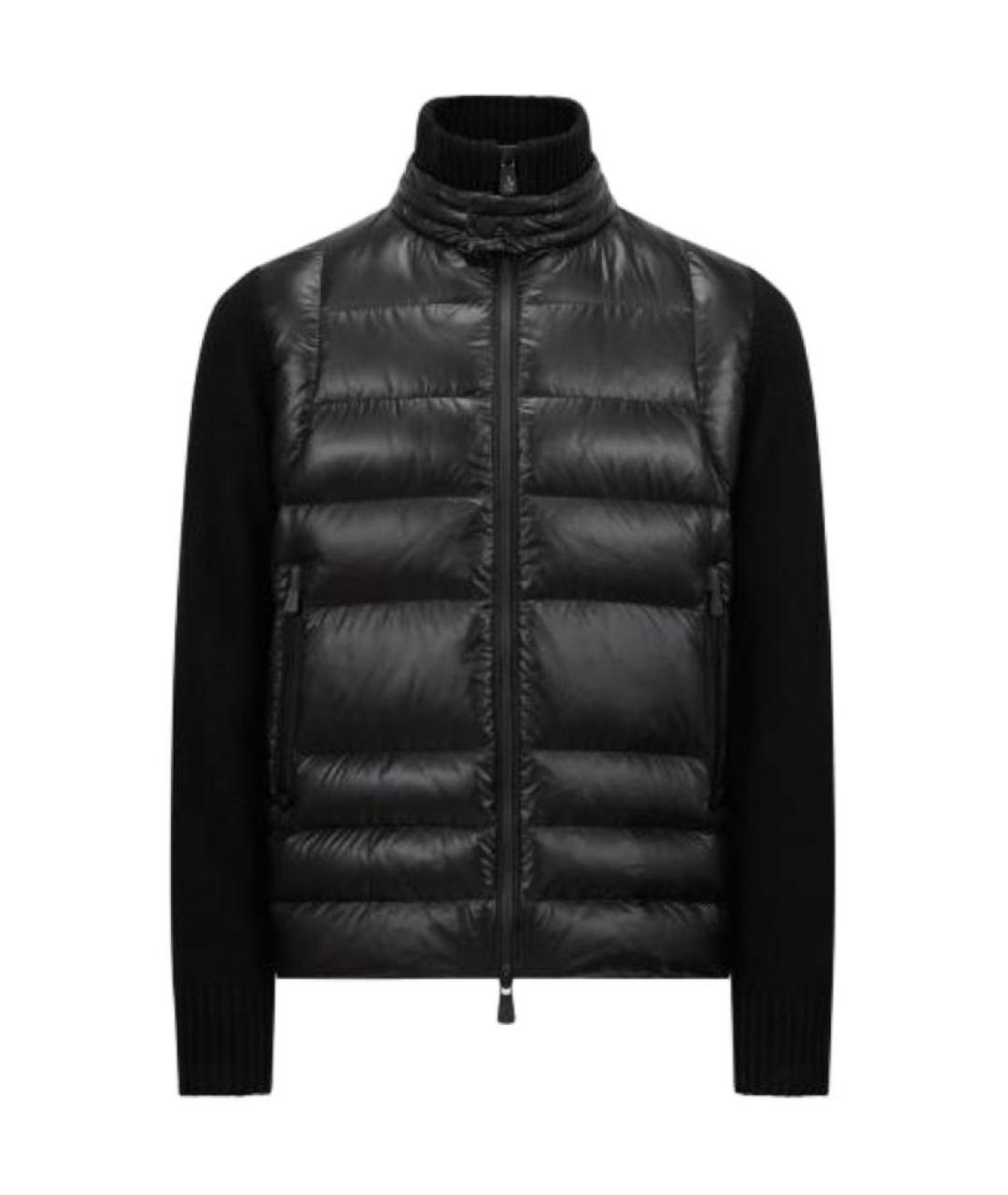 MONCLER Черный пуховик, фото 1