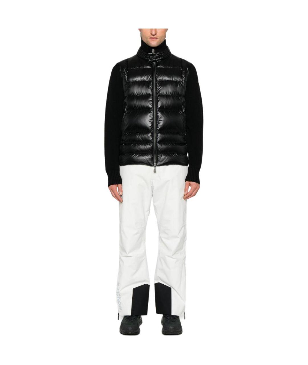 MONCLER Черный пуховик, фото 2