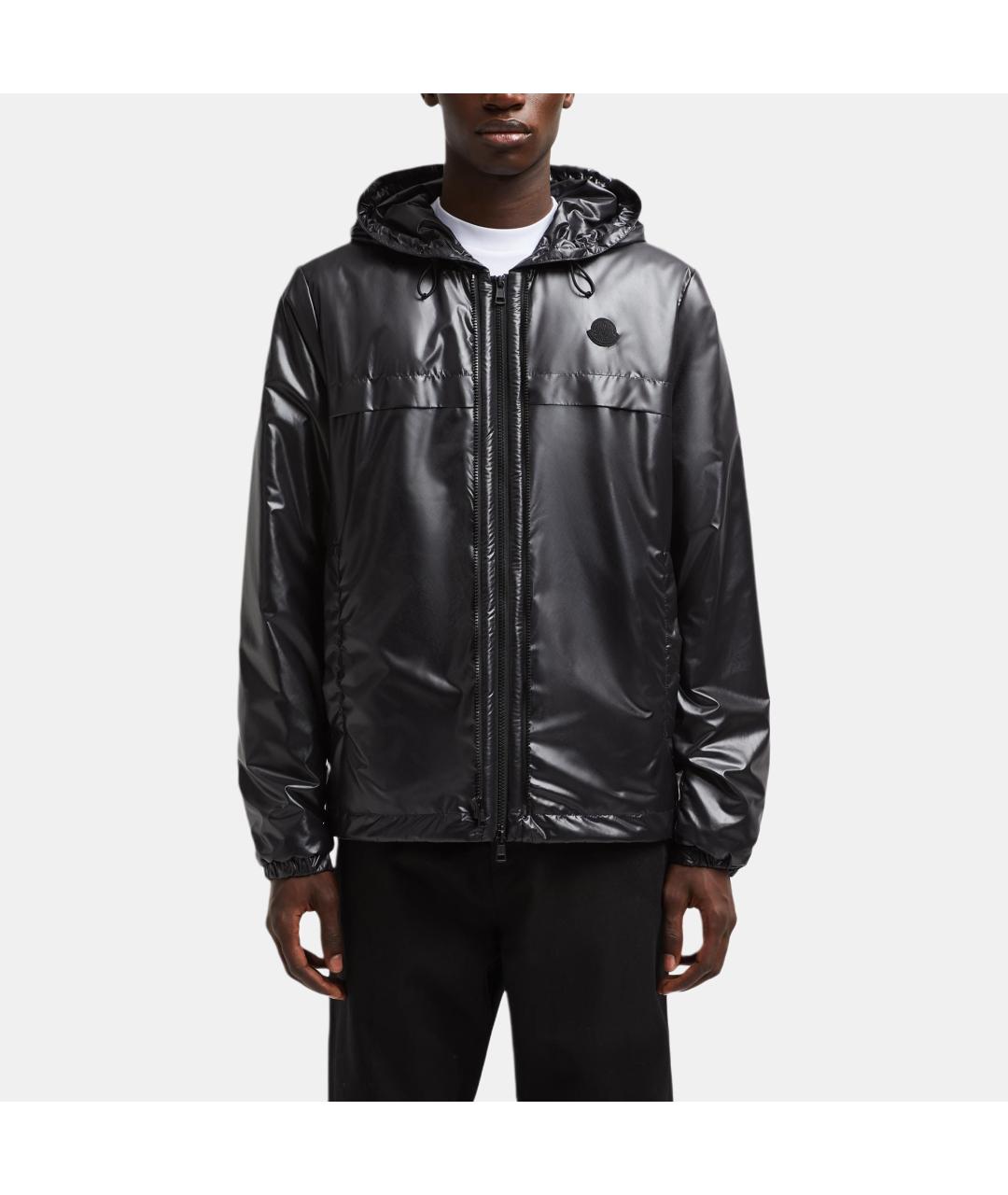 MONCLER Черный пуховик, фото 4