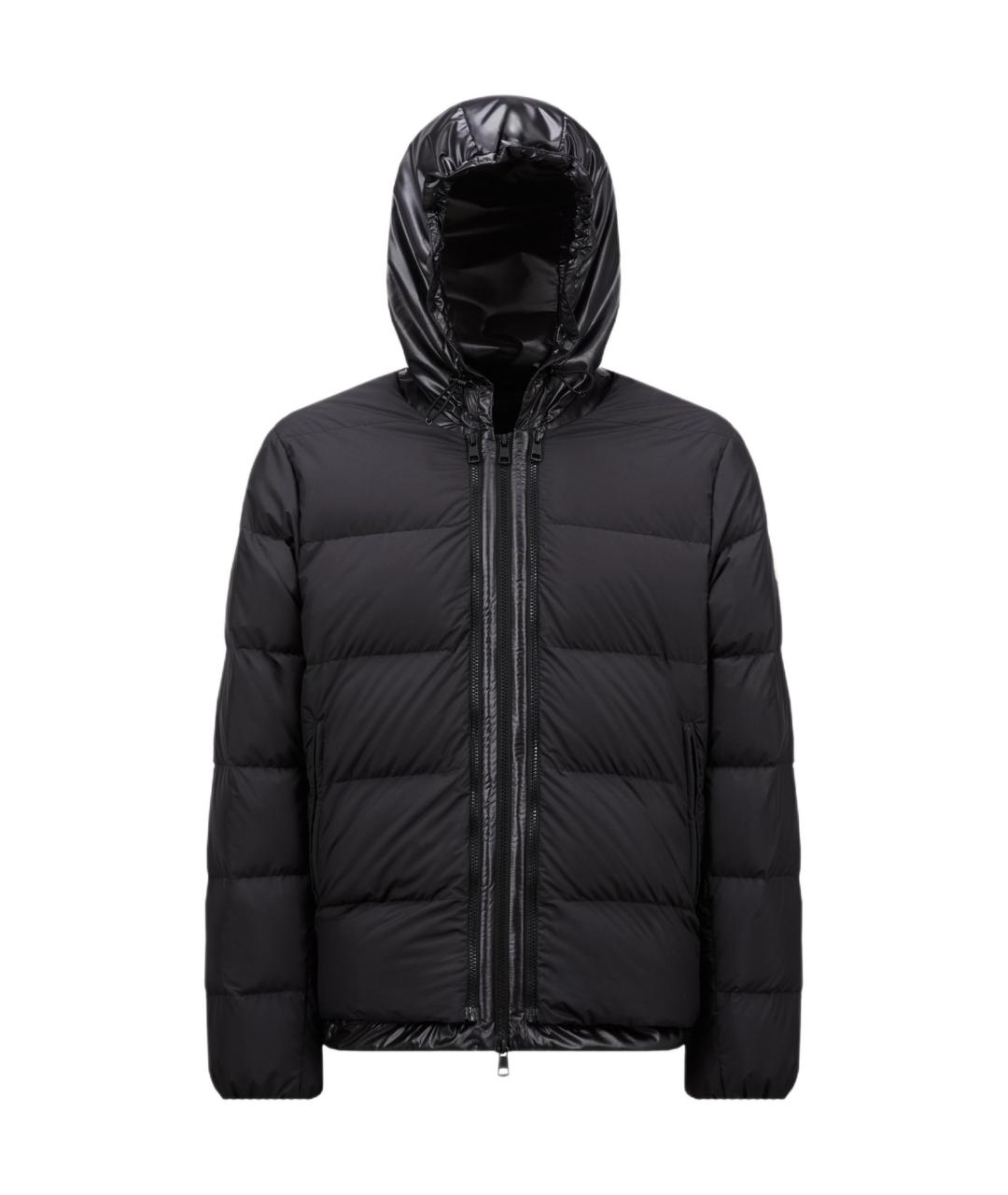 MONCLER Черный пуховик, фото 1