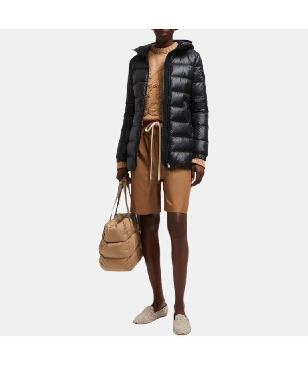 MONCLER Черная полиамидовая куртка, фото 2