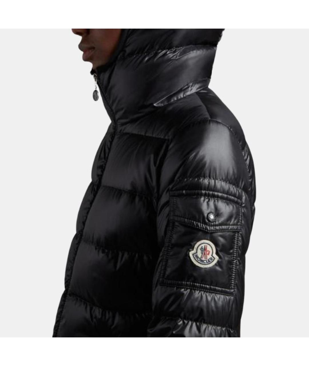 MONCLER Черная полиамидовая куртка, фото 5
