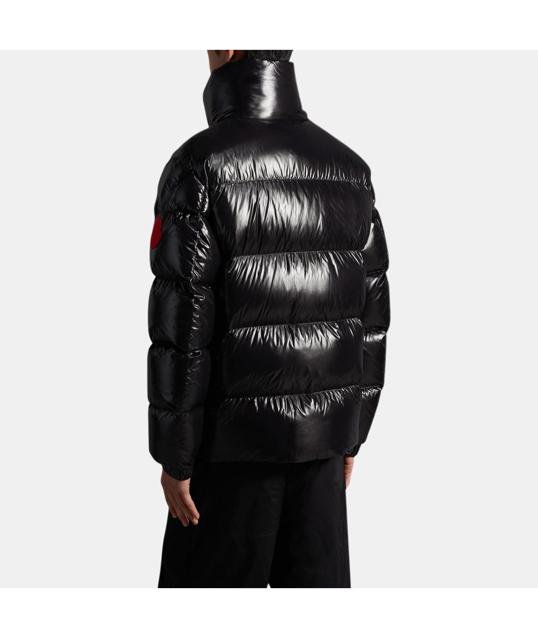 MONCLER Черный пуховик, фото 4