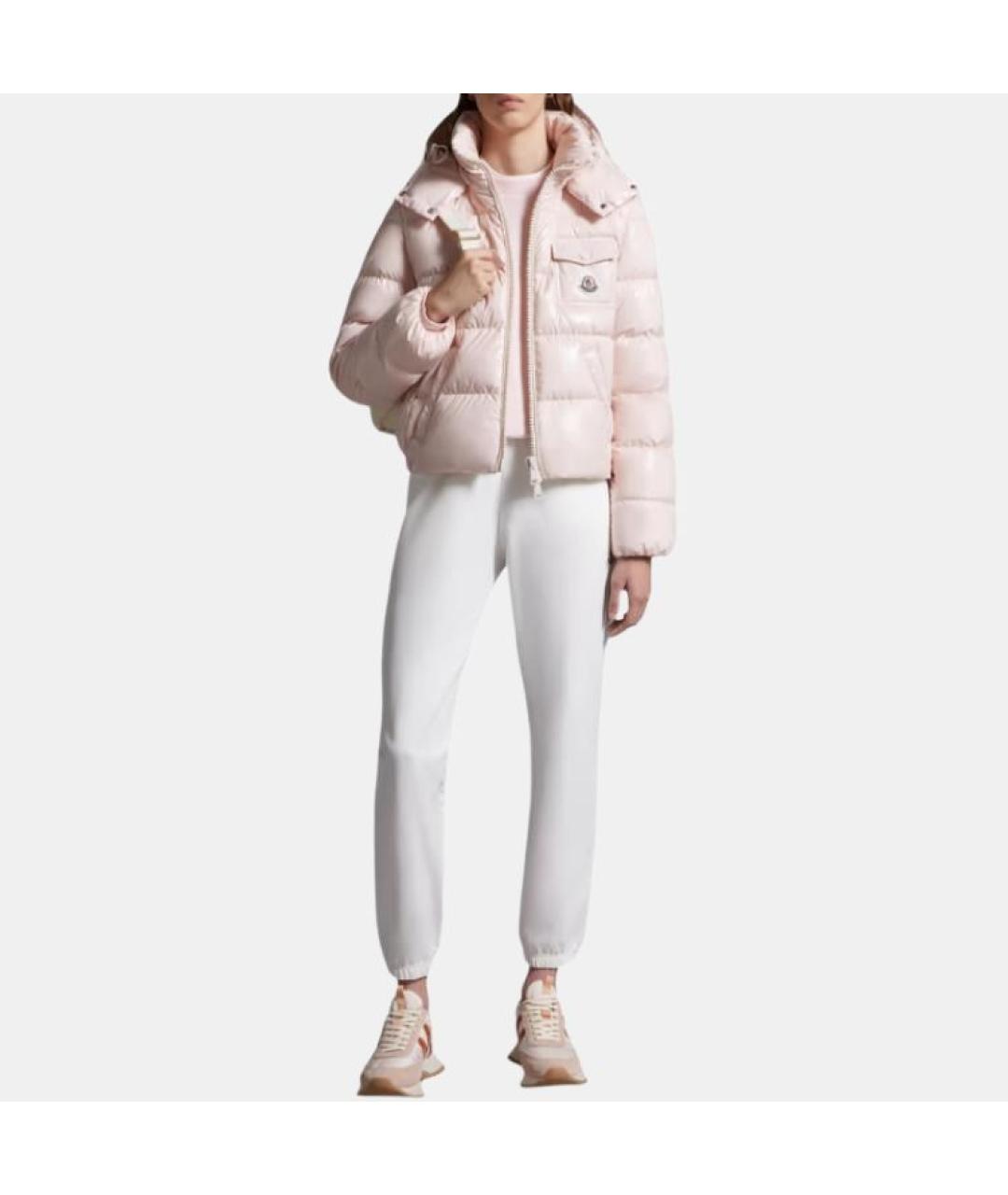 MONCLER Розовый пуховик, фото 3