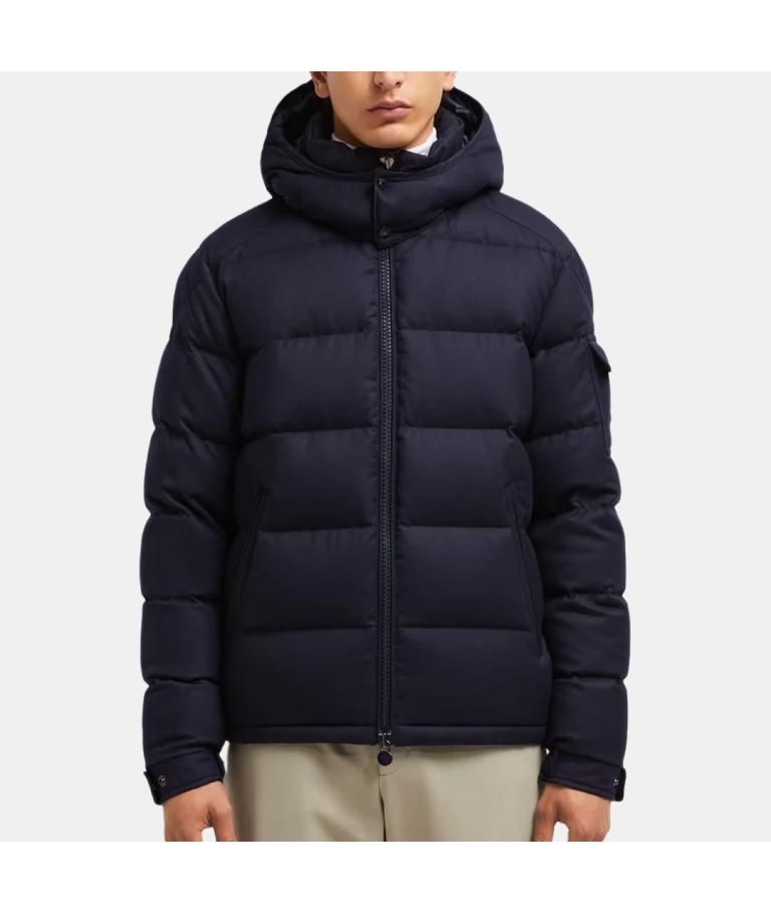 MONCLER Синяя полиамидовая куртка, фото 2