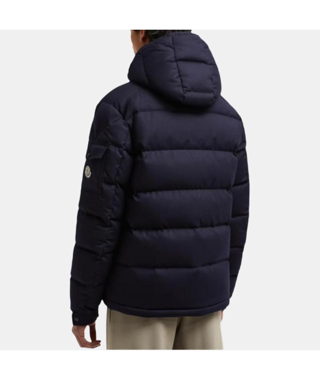 MONCLER Синяя полиамидовая куртка, фото 3