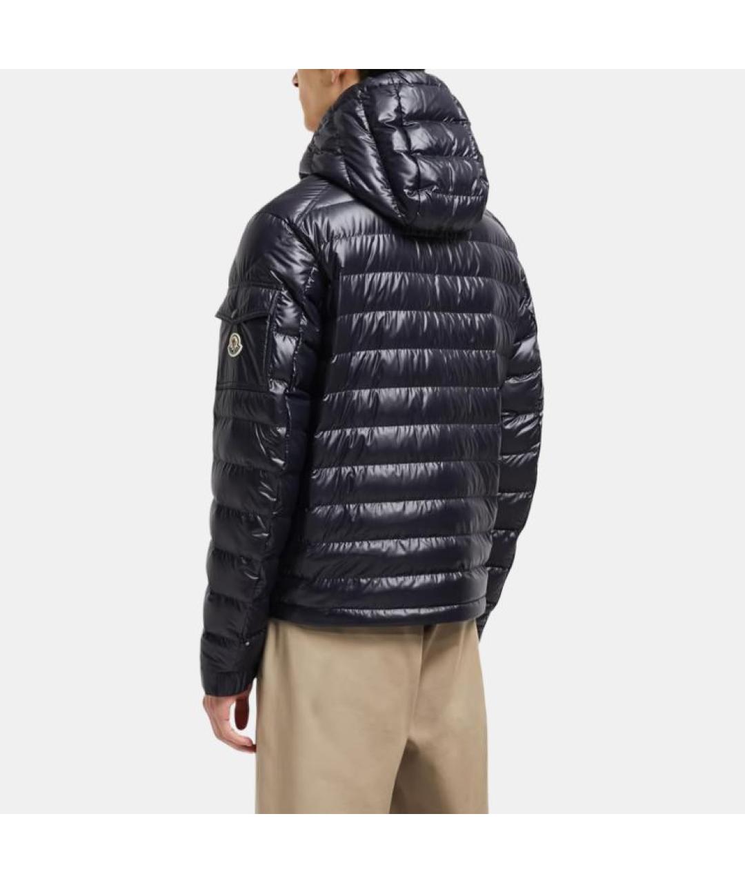 MONCLER Синий пуховик, фото 4